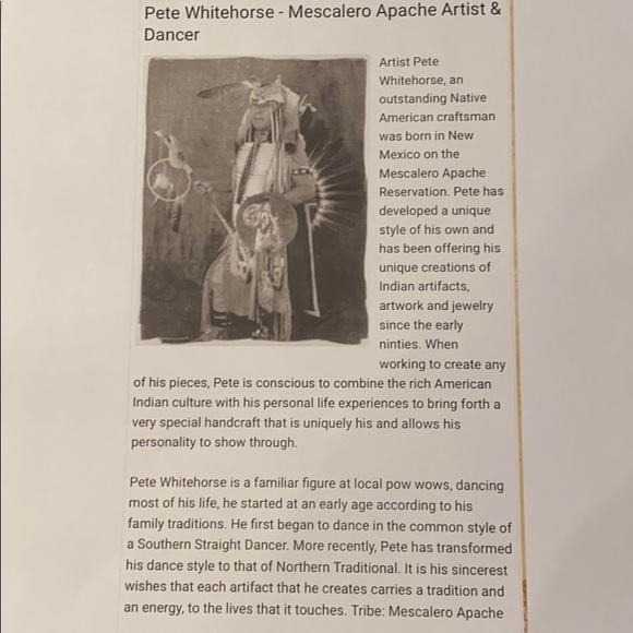 Mescalero Apache talking stick - Picture 9 of 9